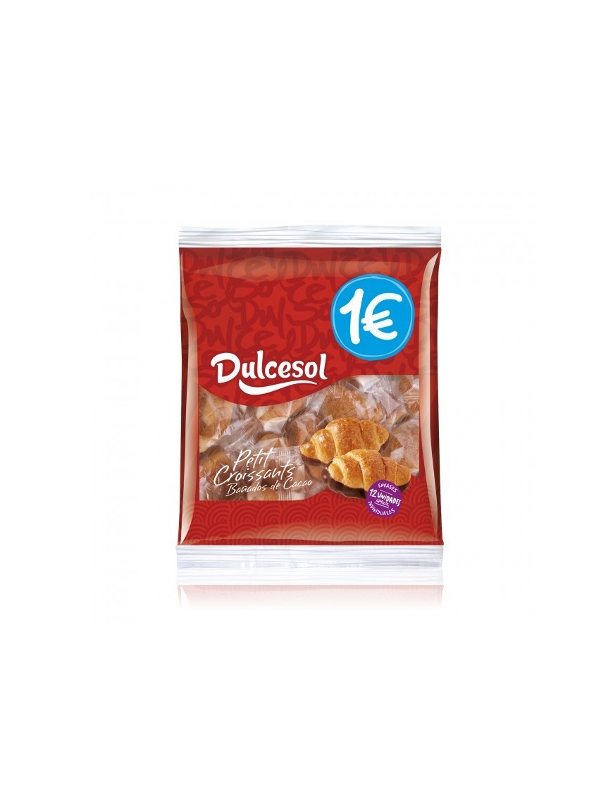 DULCESOL CROISSANTS MINI CACAO B/120 GR 1€