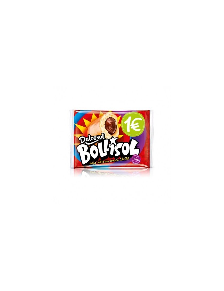 DULCESOL BOLLISOL RELLENO CACAO 3 UDS P/150GR 1€