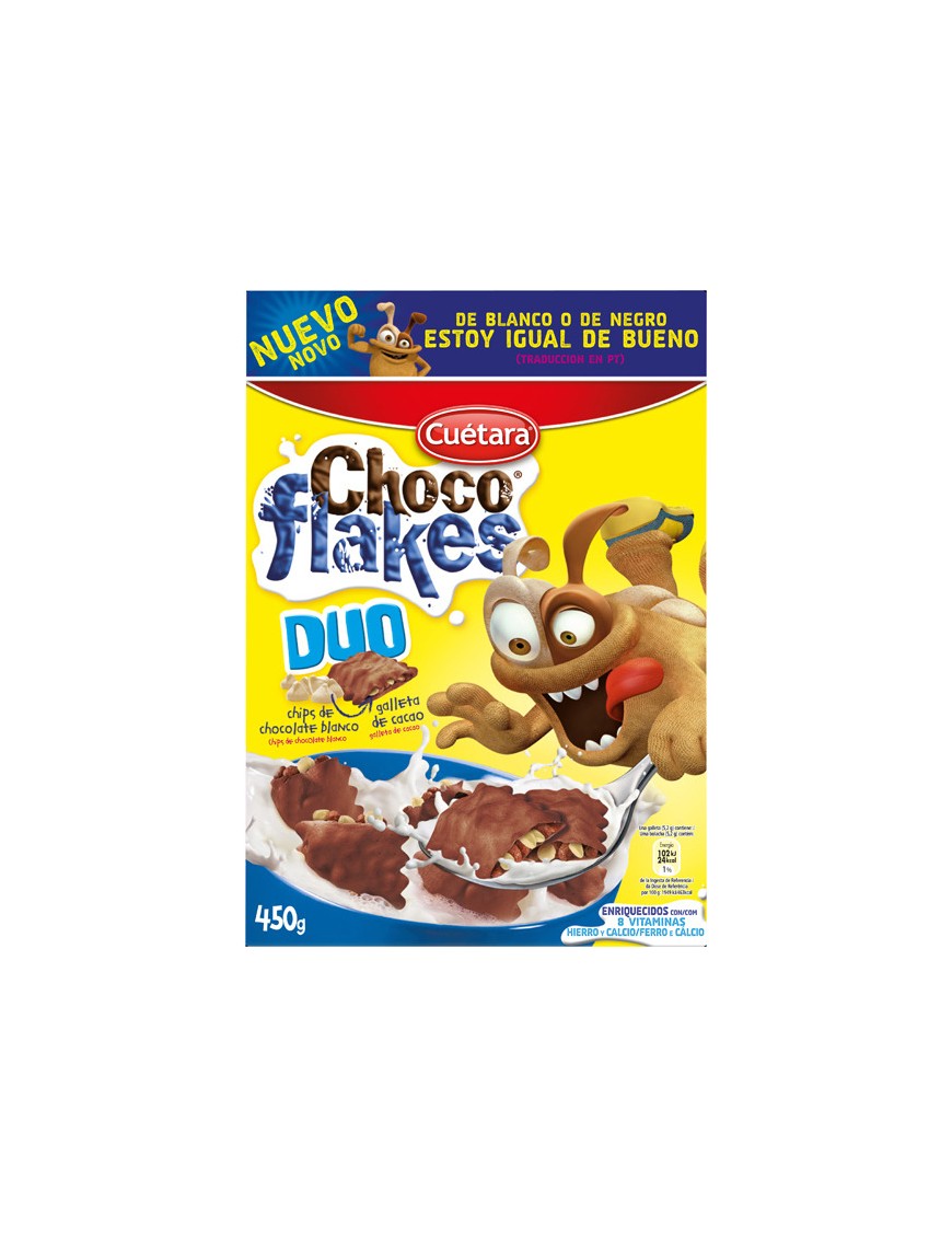 CEREALES CUETARA CHOCO-FLAKES DUO CAJA 420GR