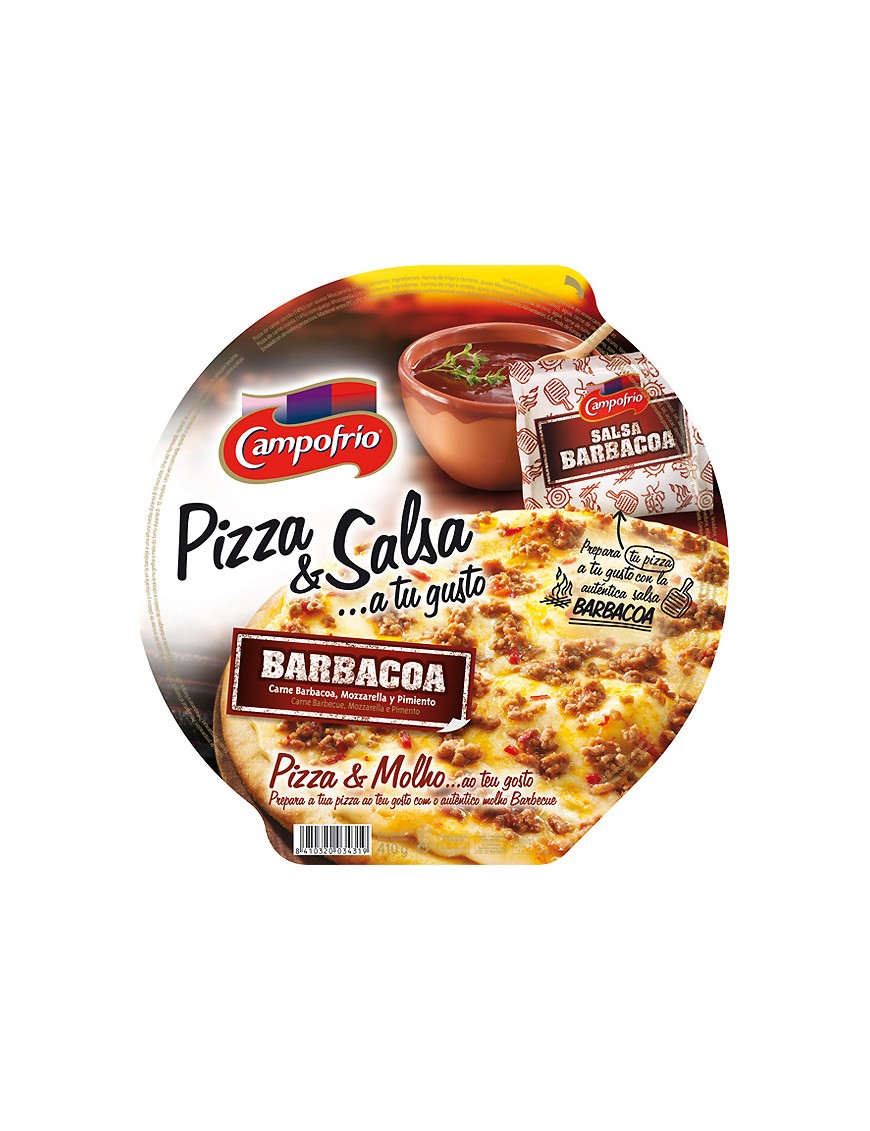 PIZZA CAMPF/410.GR.CARNE/BARBACOA C/3543