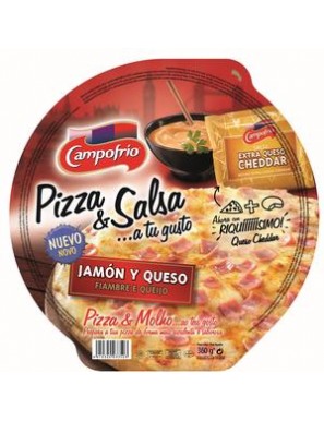 PIZZA CAMPF/360.GR.JAMON/QUESO MASA/FINA C/3350