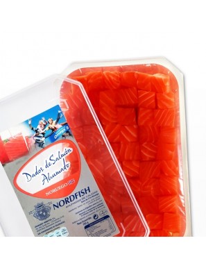 SALMON AHUM.DADOS NORDFISH T/700 GR