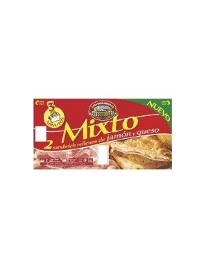 PIZZA CASATARRD/SANDWICH MIXTO JAMON/QUESO PACK/2