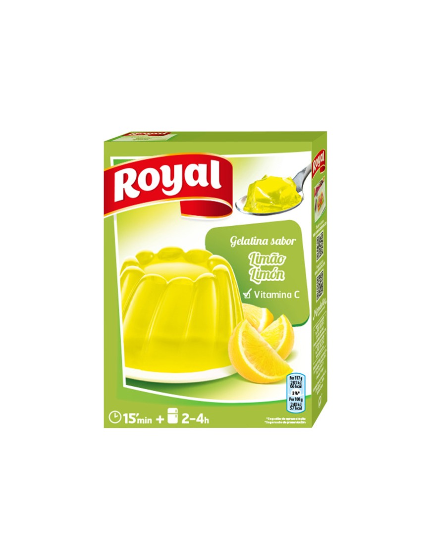 GELATINA LIMON ROYAL ESTUCHE 8 RACION 114 GR