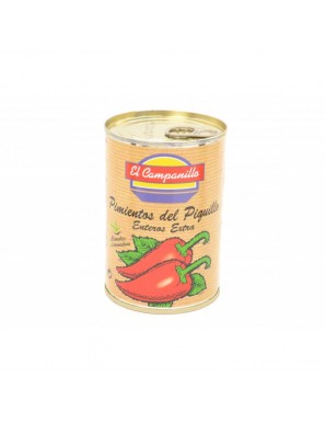 PTO.PIQUILLO EXTRA CAMPANILLO LATA 390 GR.