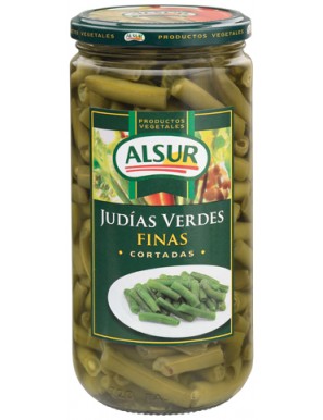 JUDIA VERDE FINA ALSUR TARRO CRISTAL 660 GR