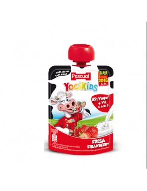 YOGUR PASCUAL YOGIKIDS POUCH FRESA 80.GR