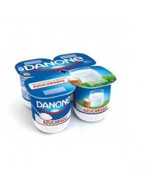 DANONE YOGUR NATURAL AZUCARADO PACK-4 UD