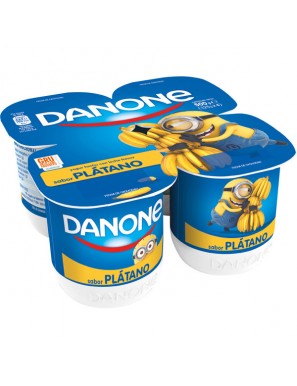 DANONE YOGUR SABOR PLATANO PACK 4 UD