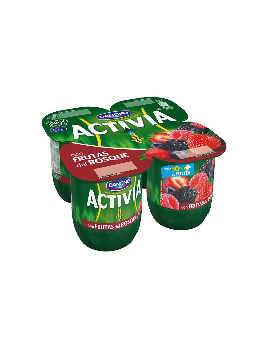 DANONE ACTIVIA FRUTOS DEL BOSQUE  PACK-4 UD