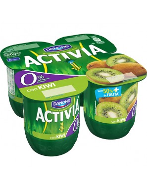 DANONE ACTIVIA 0% CON KIWI (3+1) PACK-4 UD