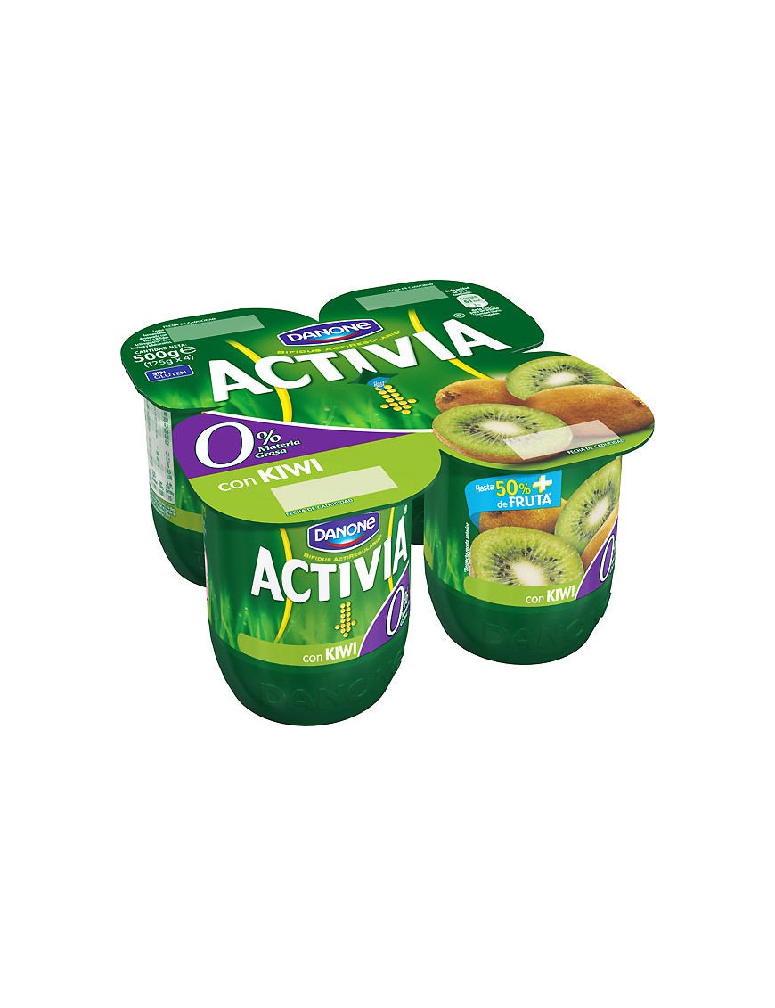 DANONE ACTIVIA 0% CON KIWI (3+1) PACK-4 UD