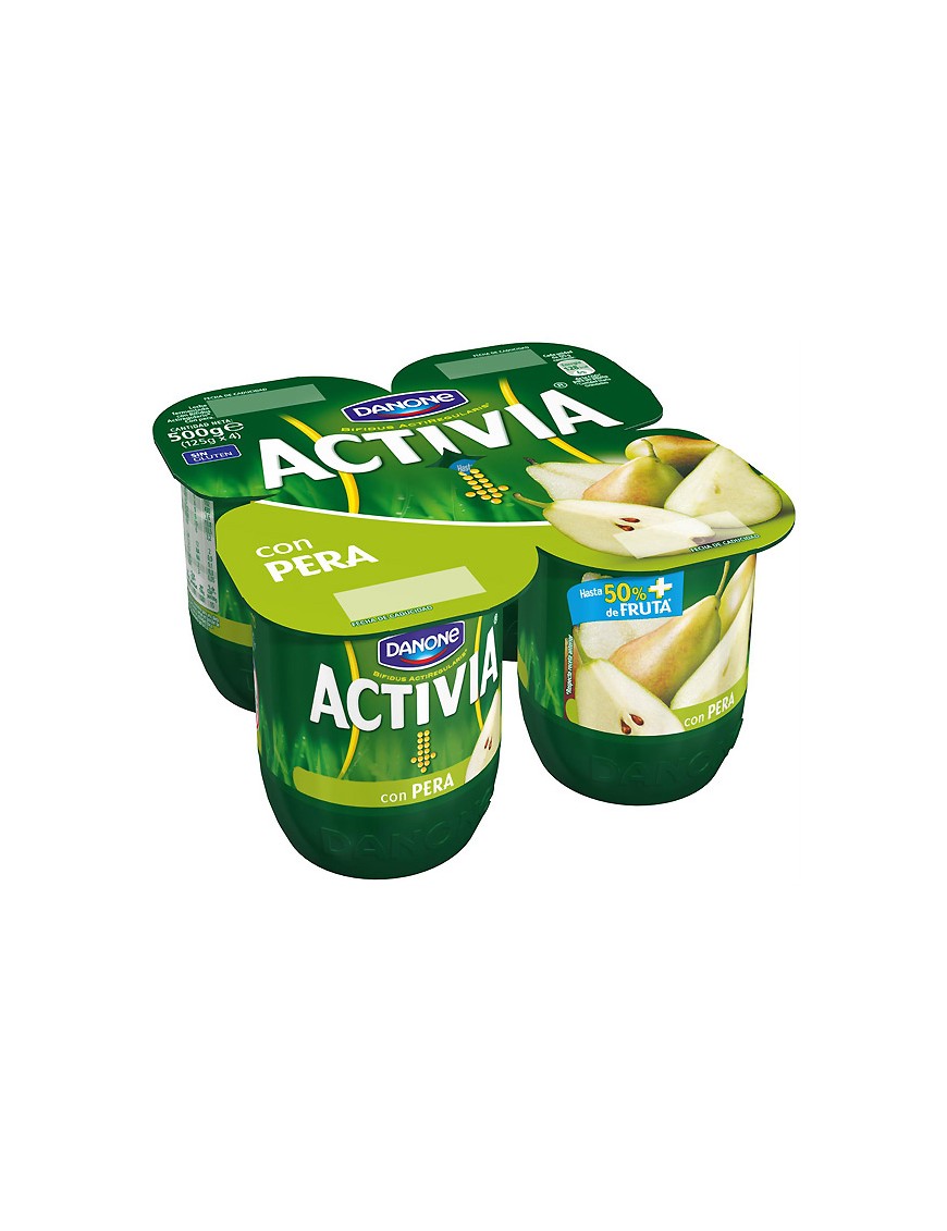 DANONE ACTIVIA CON PERA PACK-4 UD