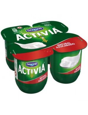 DANONE ACTIVIA NATURAL AZUCARADO PACK-4UD