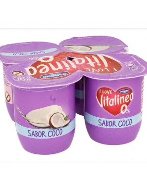 DANONE VITALINEA 0% SABOR COCO PACK-4 UD