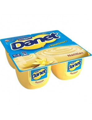 DANONE DANET NATILLAS VAINILLA PACK/4.UD.