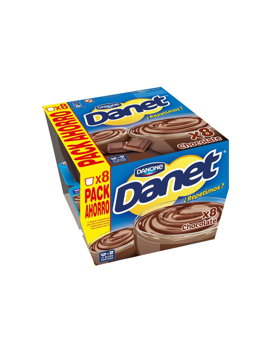 DANONE DANET NATILLAS CHOCOLAT PACK-8.UD 1.KG