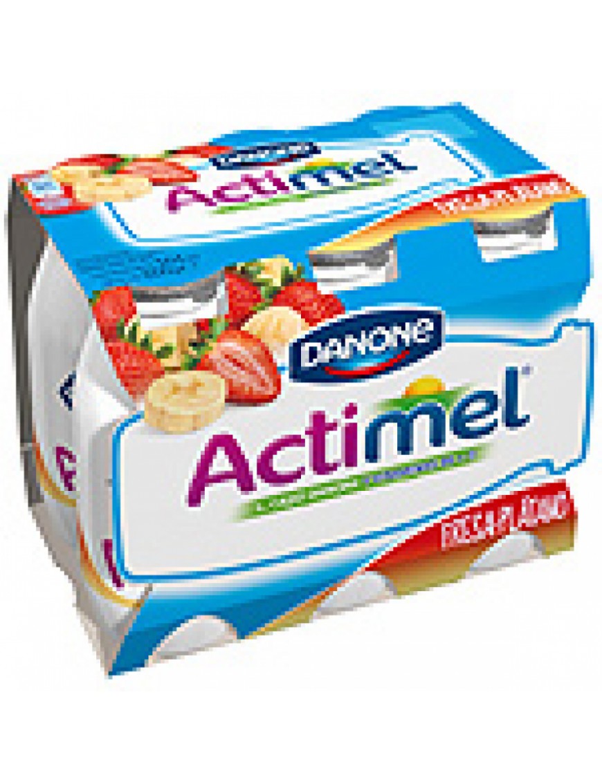 DANONE ACTIMEL  FRESA/PLATANO KIDS 6UDS