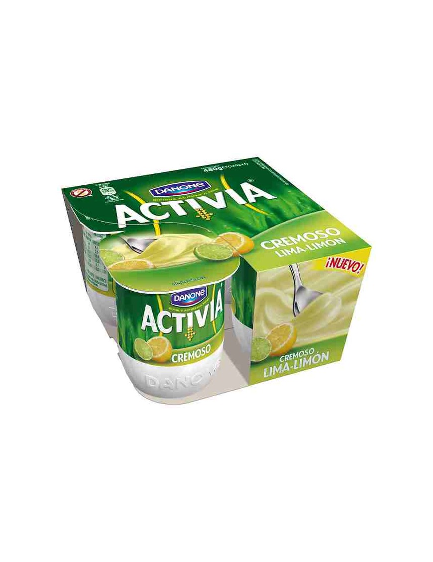 DANONE ACTIVIA CREMOSO LIMA LIMON P/4UD