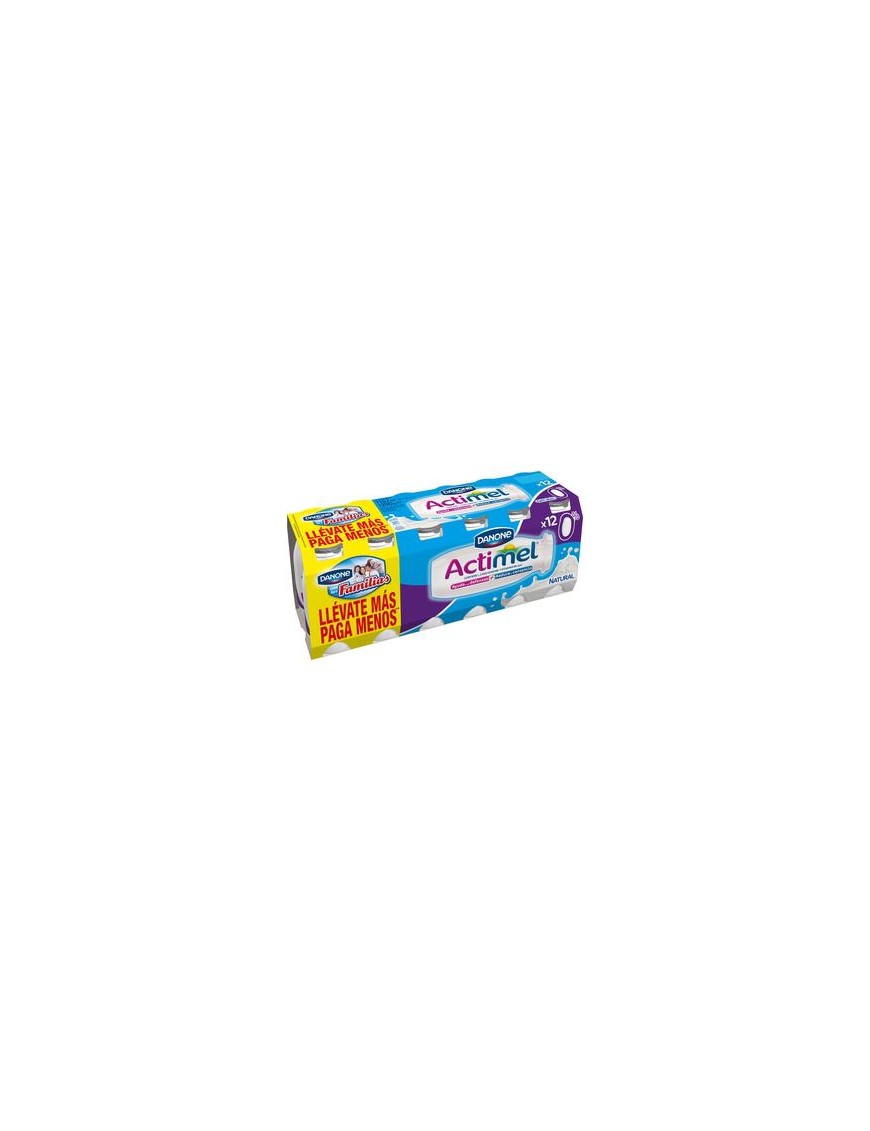 DANONE ACTIMEL LIQUIDO 0% NATURAL  PACK-12 UD