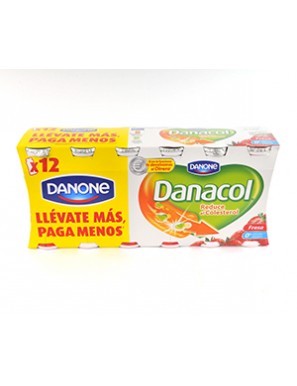 DANONE DANACOL FRESA PACK-12UD 1200GR