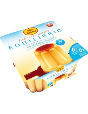 POSTRES REINA FLAN VAINILLA S/AZUCAR100GR PACK-4UD