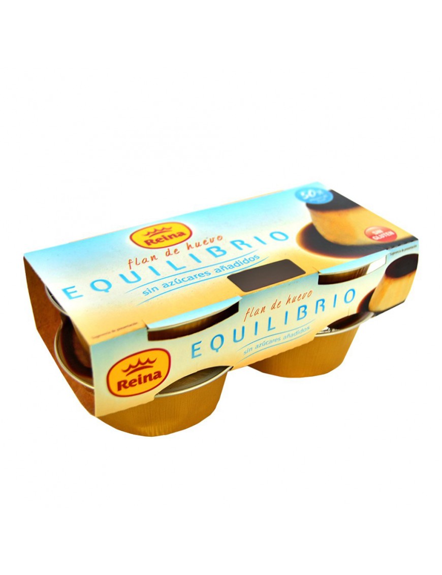 POSTRES REINA FLAN HUEVO S/AZUCAR 100GR PACK-4 UD