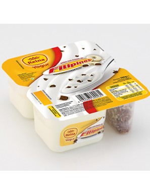 POSTRES REINA COMBI YOGUR CON FILIPINOS PACK-2 UD