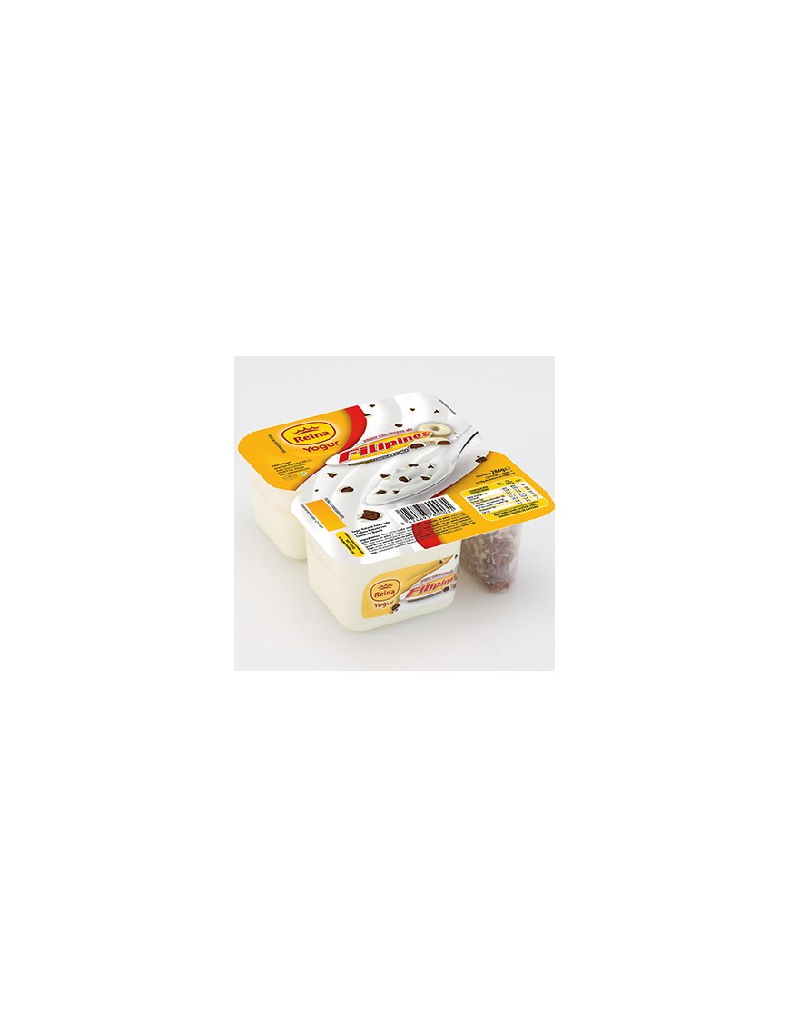 POSTRES REINA COMBI YOGUR CON FILIPINOS PACK-2 UD