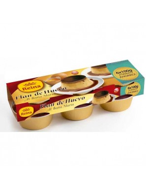 POSTRES REINA FLAN DE HUEVO 100GR PACK-6 UD