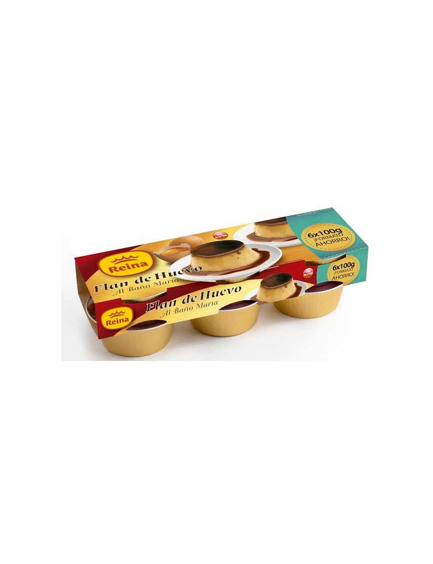 POSTRES REINA FLAN DE HUEVO 100GR PACK-6 UD