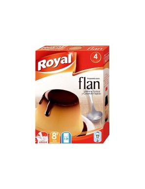 FLAN ROYAL AZUCAR Y CARAMELO EST/4 RACIONES