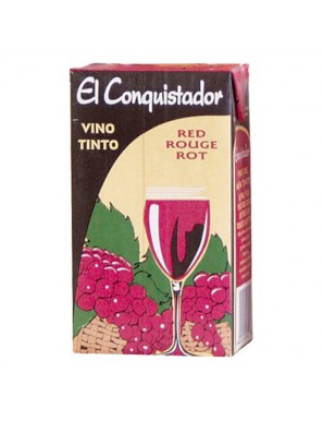 VINO BRICK CONQUISTADOR/GRAN DUQUE TINTO 1 LITRO