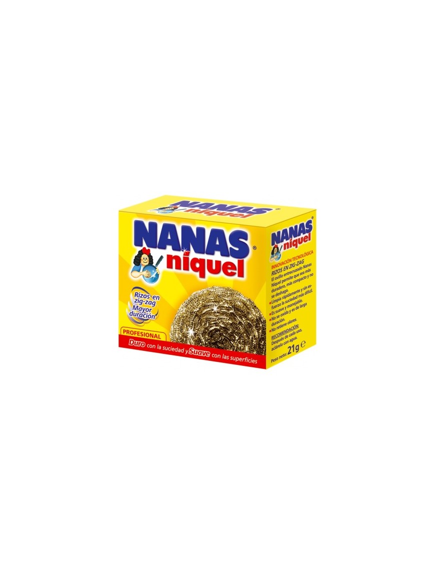 ESTROPAJO ACERO INOXIDABLE NANAS NIQUEL 21GR.