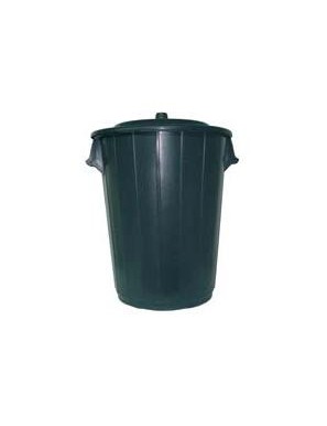 CUBO BASURA INDUST. C/TAPA NEGRO 100 LITROS