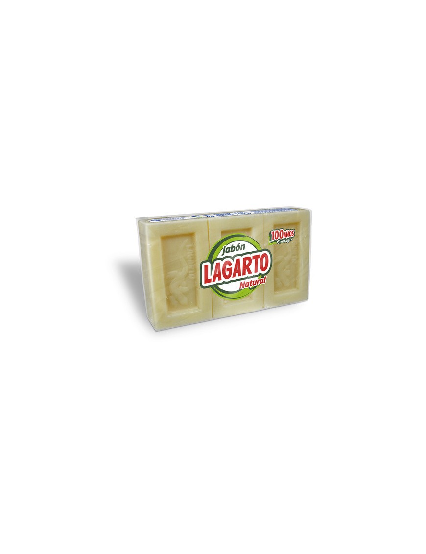 DETERGENTE LAGARTO JABON NATURAL LOTE 3X200 GR