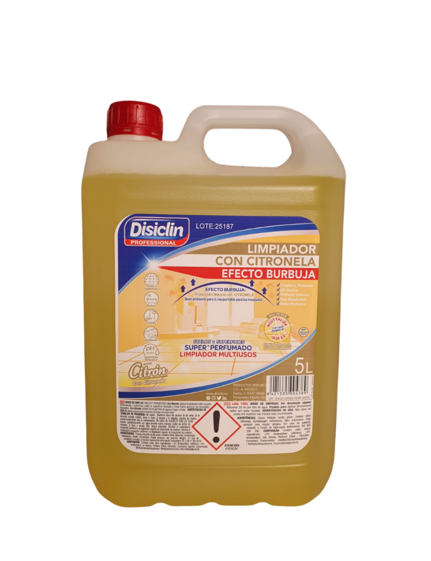 LIMPIADOR HIGIENIZANTE DISICLIN CITRONELA G/5 L