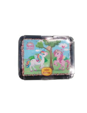 TARTA REINA INFANTIL UNICORNIO 8 RACIONES