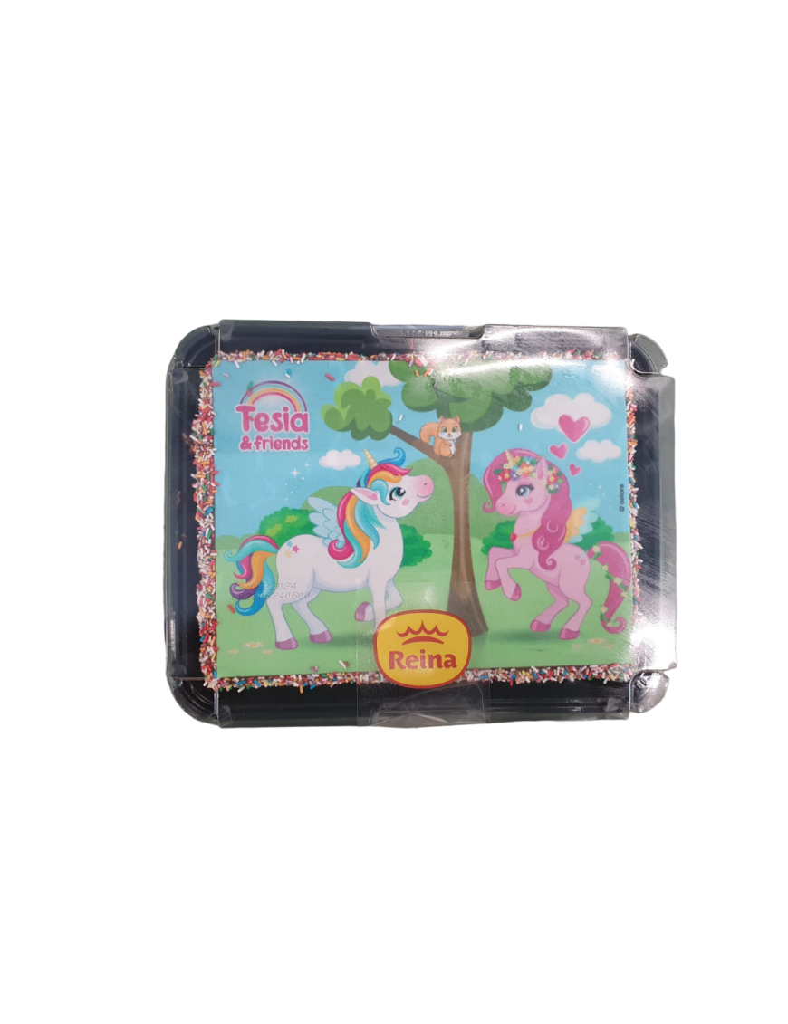 TARTA REINA INFANTIL UNICORNIO 8 RACIONES