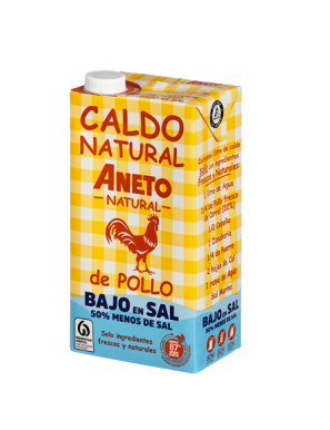 CALDO ANETO 100% NATURAL POLLO BAJO EN SAL B/ 1 L