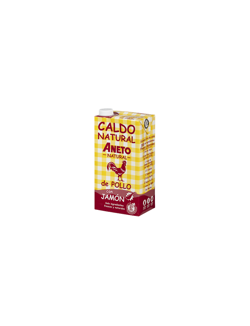 CALDO ANETO 100% NATURAL POLLO CON JAMON B/ 1 L