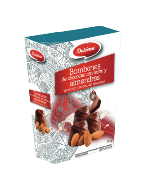 BOMBON DULCINEA C/ LECHE Y ALMENDRAS EST/75 GR