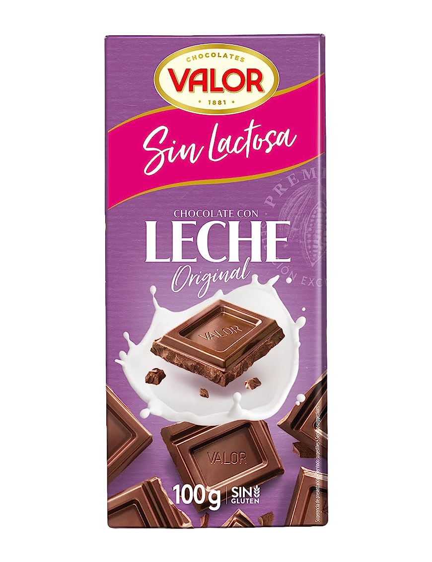 CHOCOLATE VALOR LECHE SIN LACTOSA 100GR