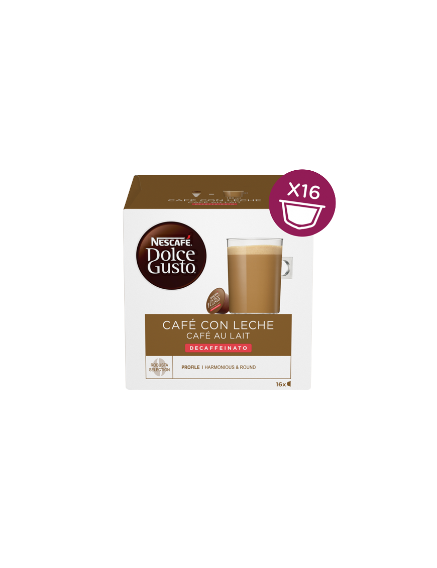 DESCAFEINADO DOLCE-GUSTO CAFE/LECHE E/16UD 160G