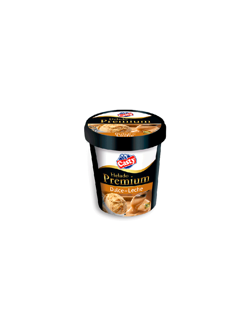 HELADO CASTY PREMIUM DULCE DE LECHE T/500 ML