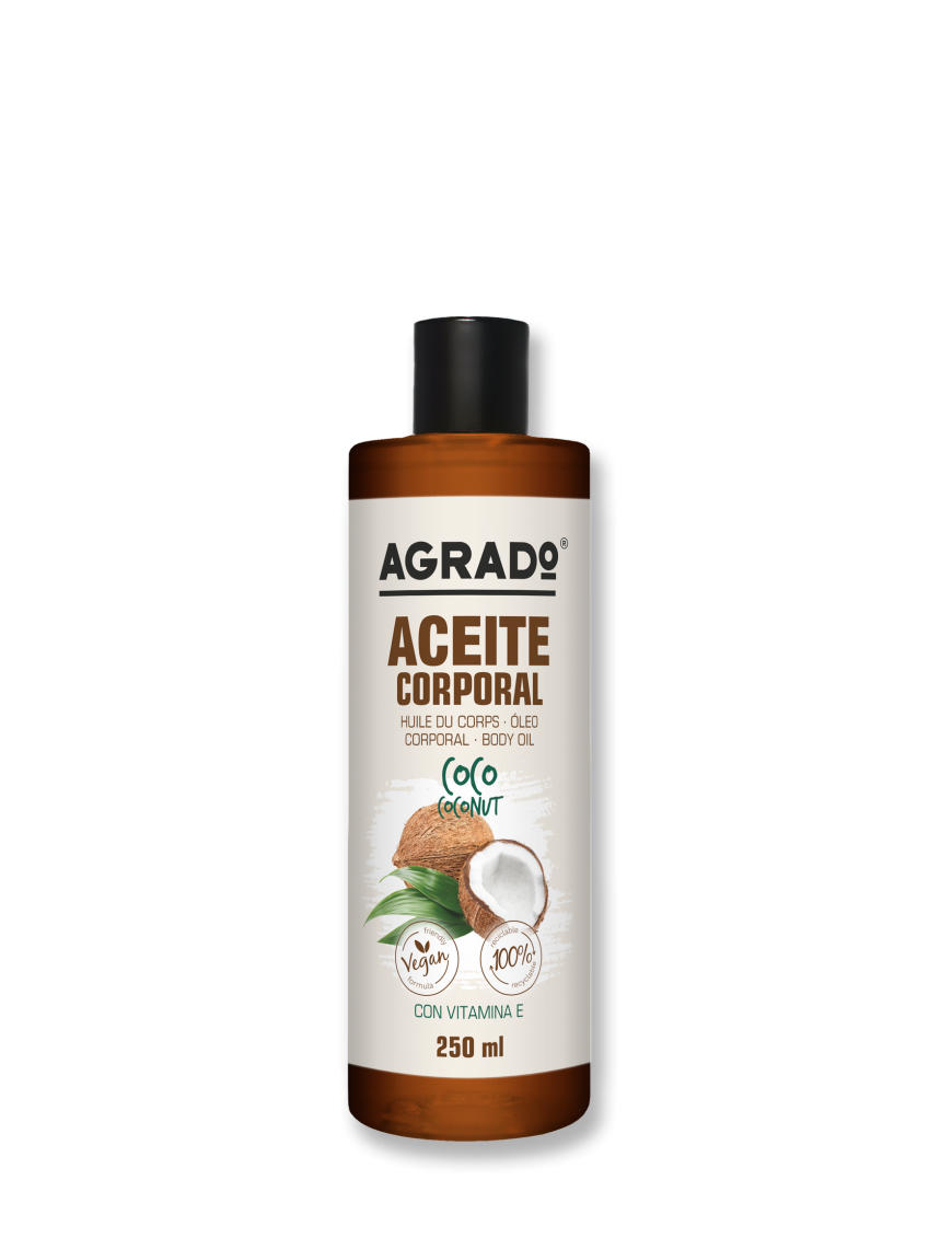 ACEITE CORPORAL AGRADO COCO  BOTE 250 ML