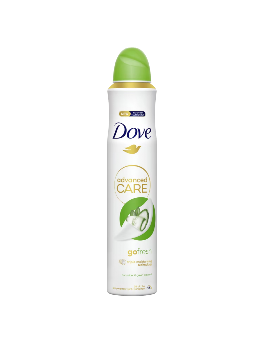 DESODORANTE DOVE GO PEPINO ADVANCED CARE SP/200ML