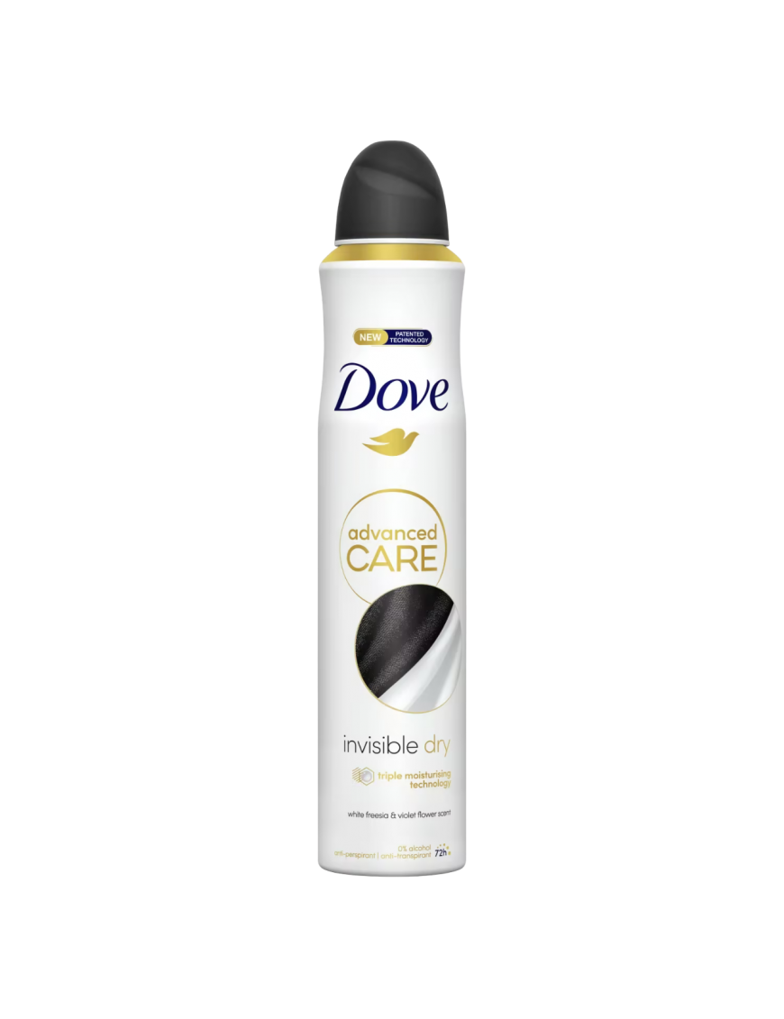 DESODORANTE DOVE INVISIBLE ADVANCED CARE SP/200ML