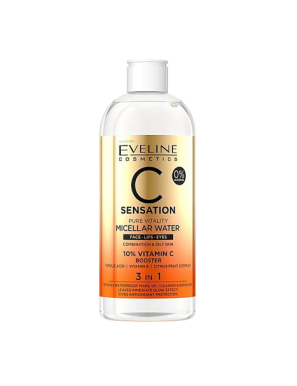 AGUA MICELAR EVELINE VITAMIN C 3 EN 1 B/400 ML