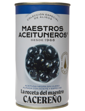 ACEITUNA M. ACEITUNEROS CACEREÑO NEGRA S/H L/370GR